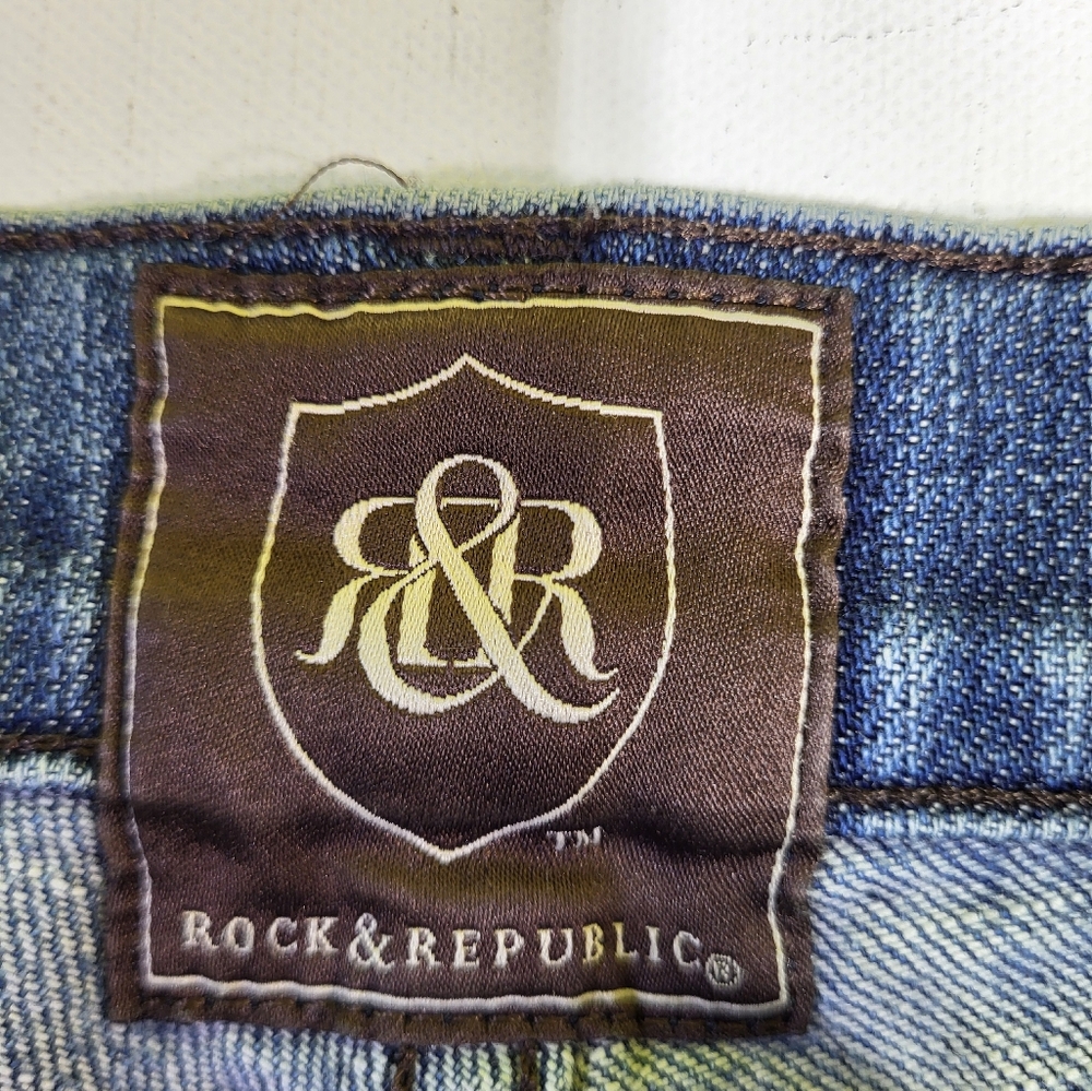 Rock & Republic Blue Denim Men's Jeans - Picture 5 of 6